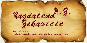 Magdalena Zekavičić vizit kartica